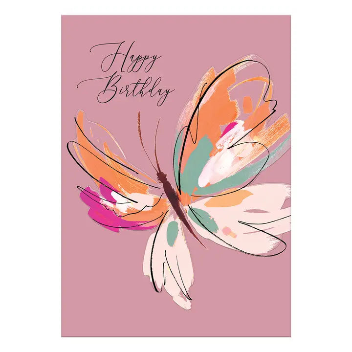 Greeting Card Happy Birthday Butterfly