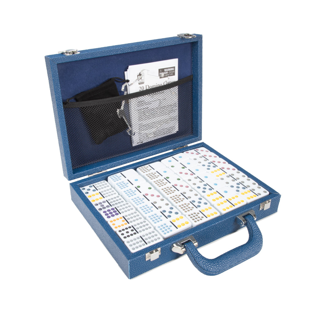 Mexican Train Dominoes Set (Blue)