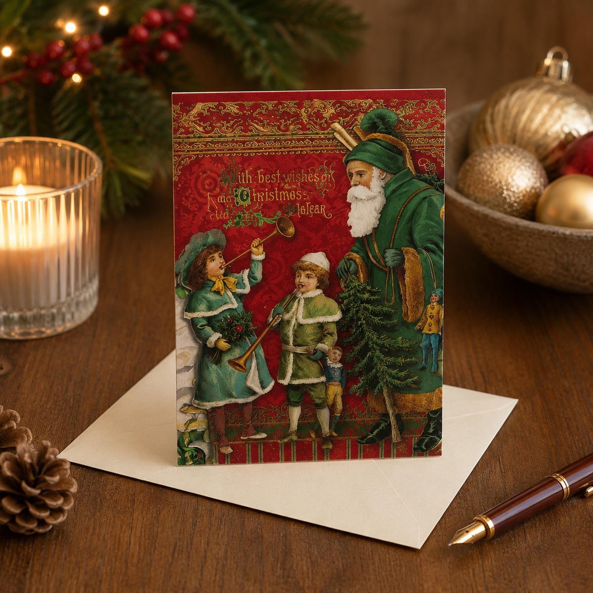 Assortment Cards Ephemera Christmas