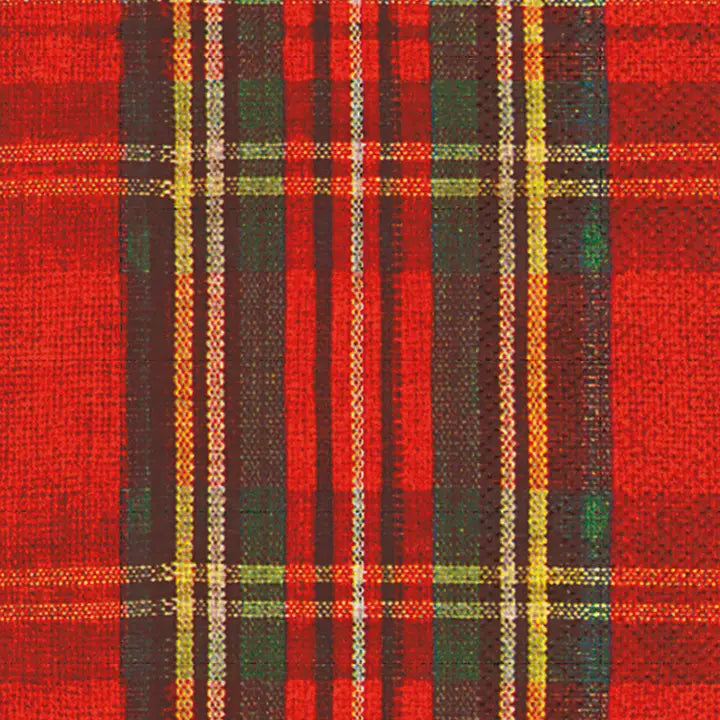 Paper Guest Towels 16 Count Classic Check Christmas