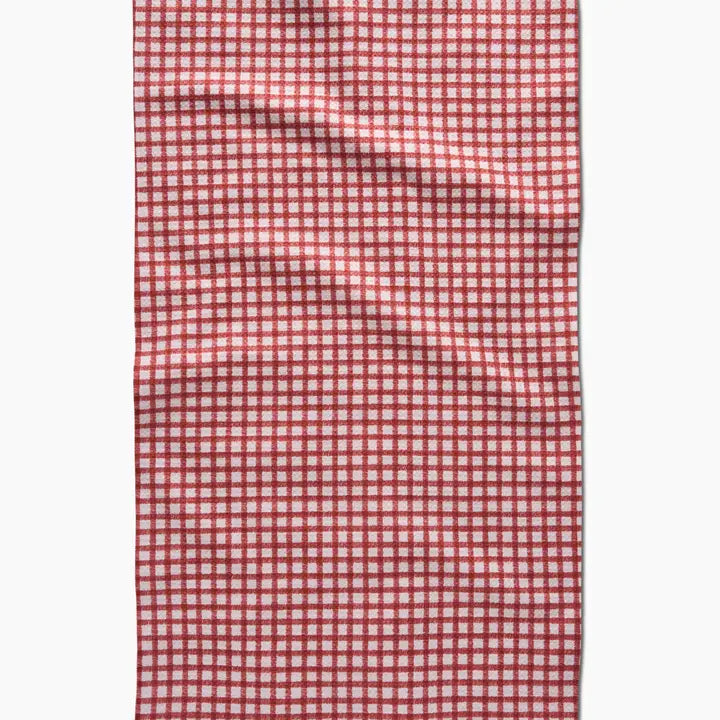 Fireside Plaid Red Tea Towel