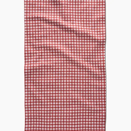 Fireside Plaid Red Tea Towel