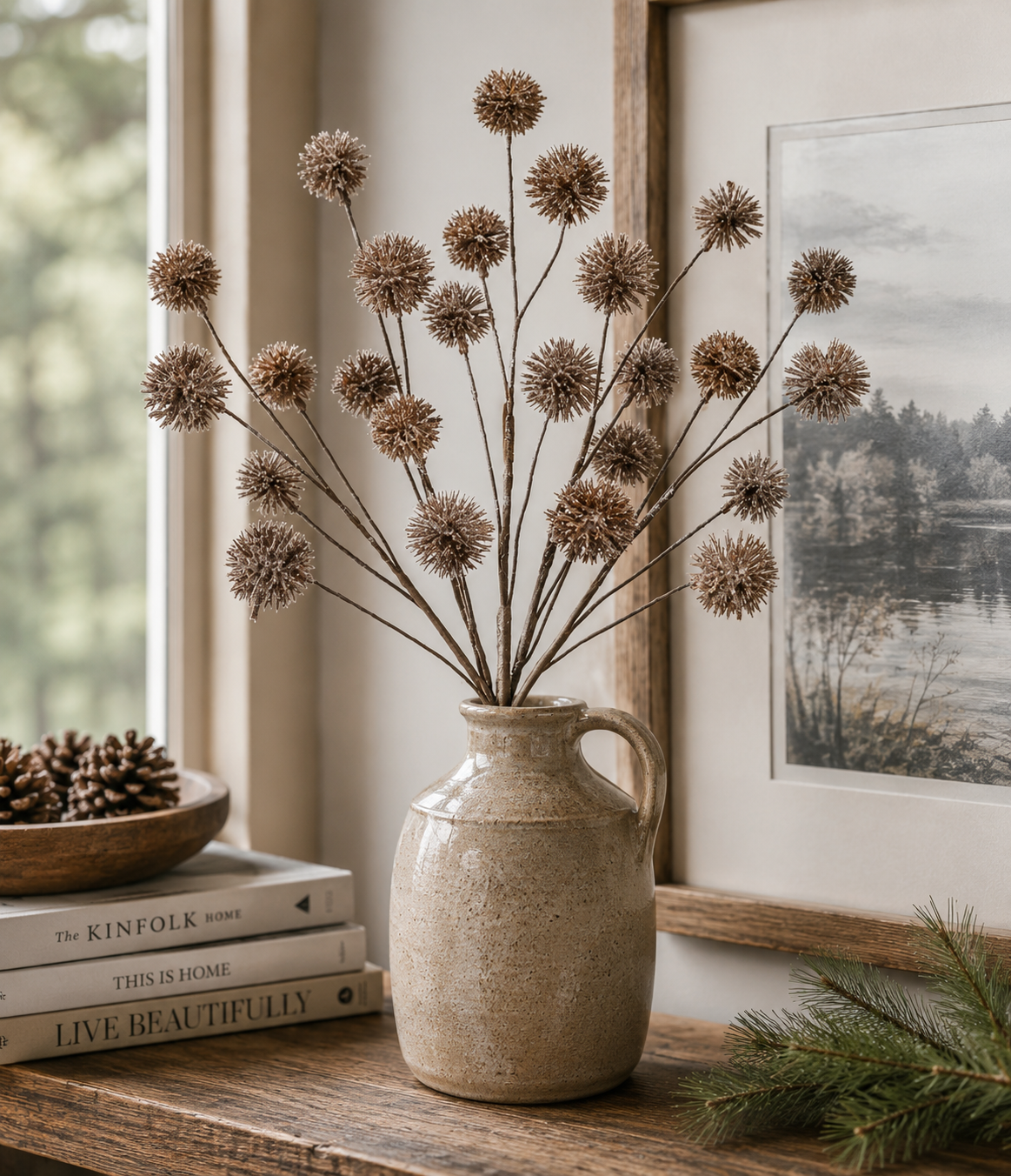 Brown Thistle Spray