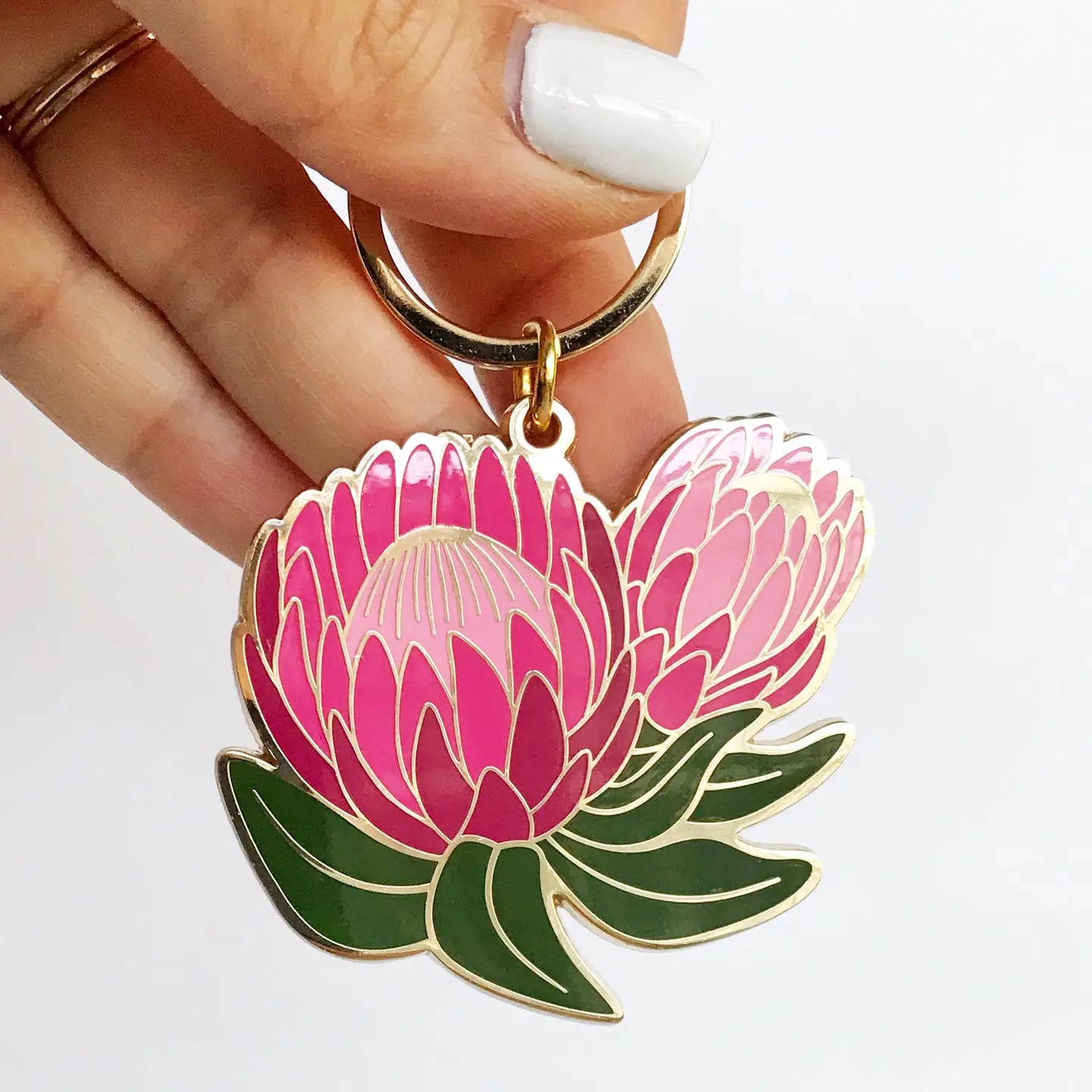 Ofelia Protea Flower Keychain