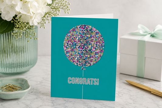 Congratulations Balloon Greeting Card