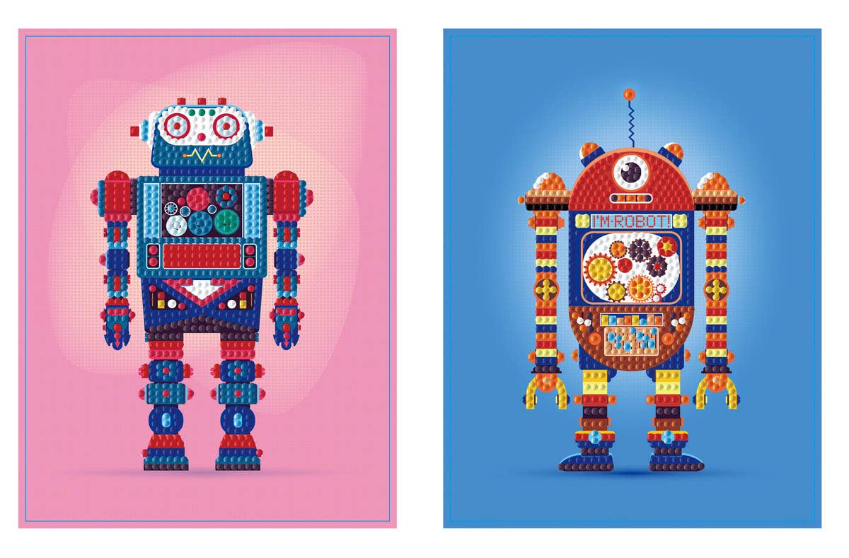 Robot Games 1 Diamond Art