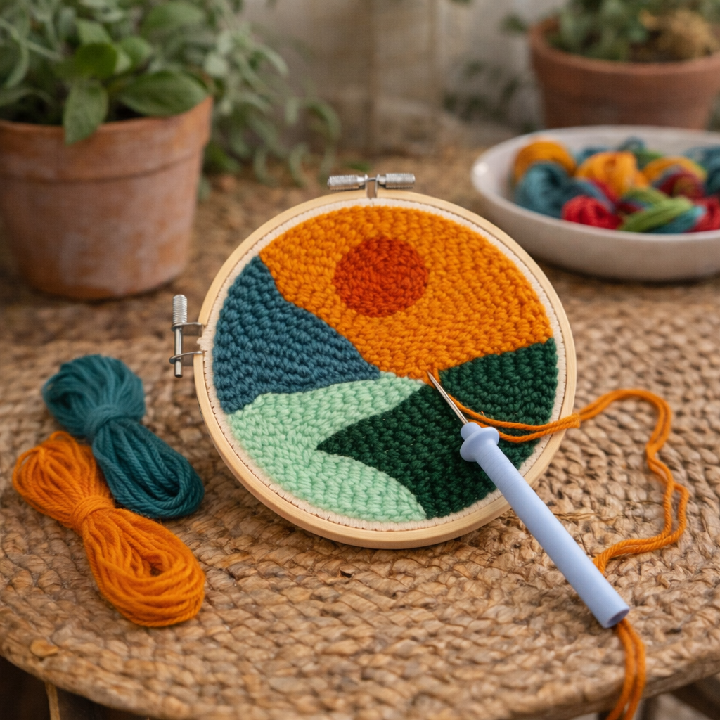 LANDSCAPE PUNCH NEEDLE KIT
