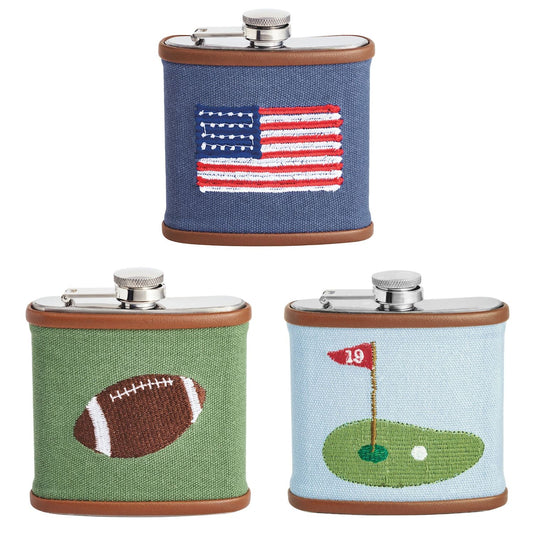 Men's Embroidered Icon Flasks