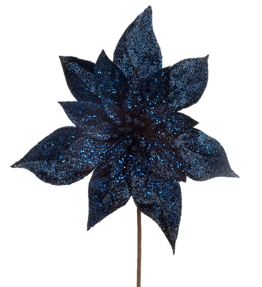 Navy Blue Poinsettia