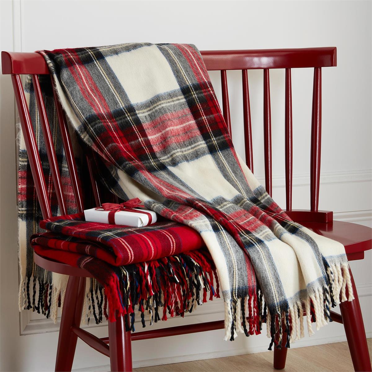 Tartan Fringe Throw