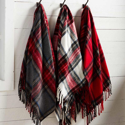 Tartan Fringe Throw