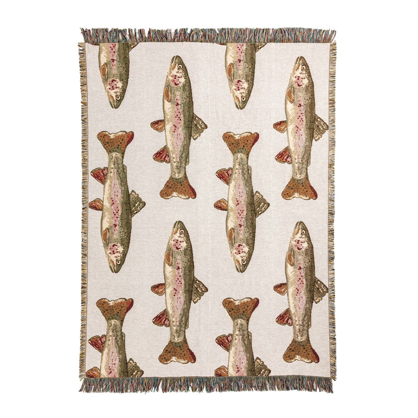 Trout Jacquard Blanket
