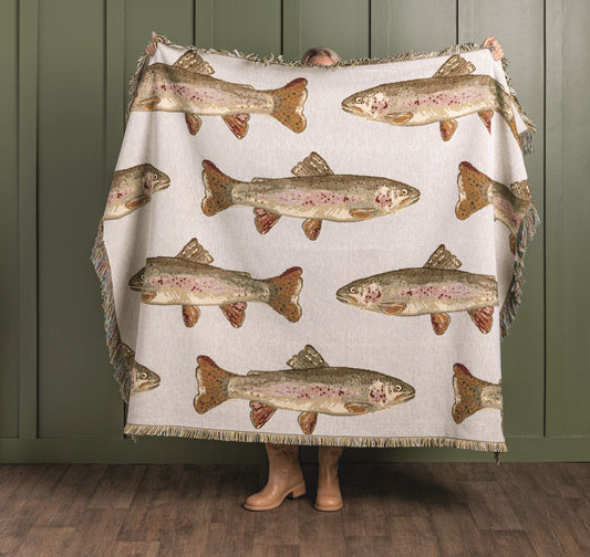 Trout Jacquard Blanket