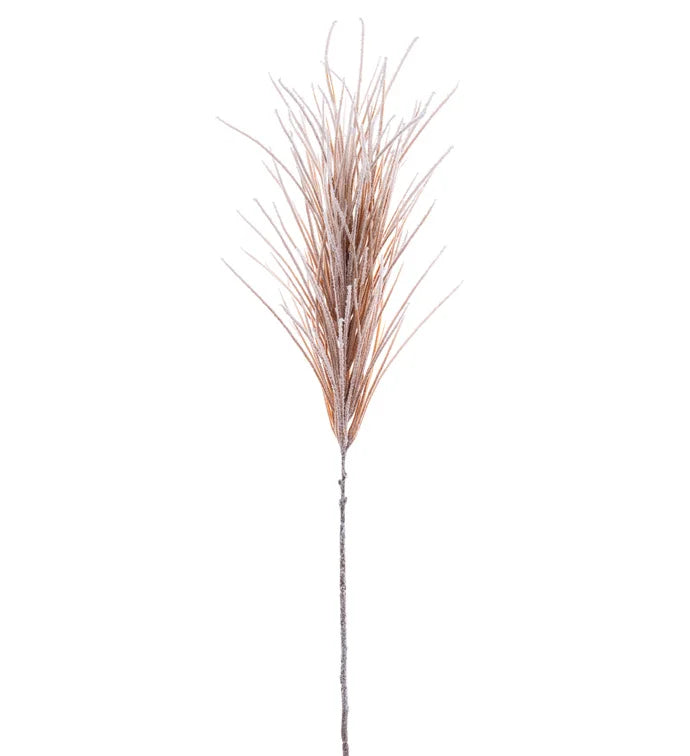 Flocked Pampas Grass Stem