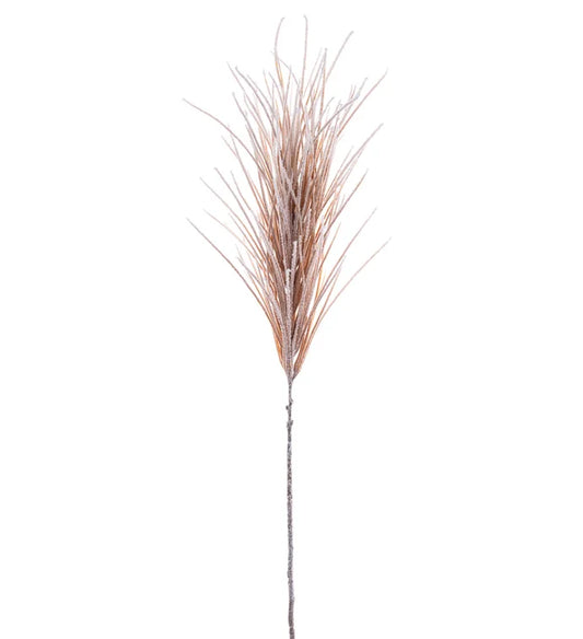 Flocked Pampas Grass Stem