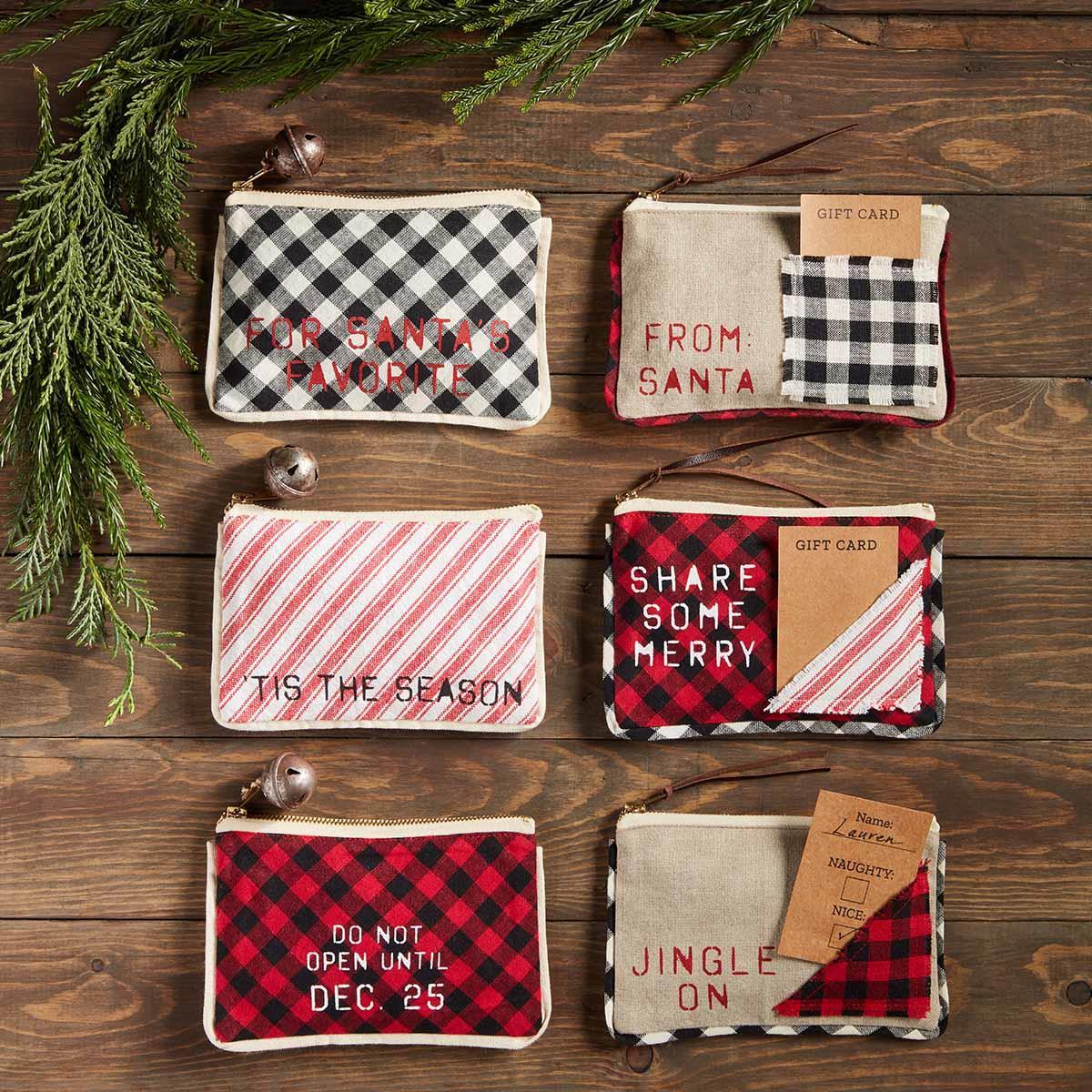 Checkered Gift Pouch