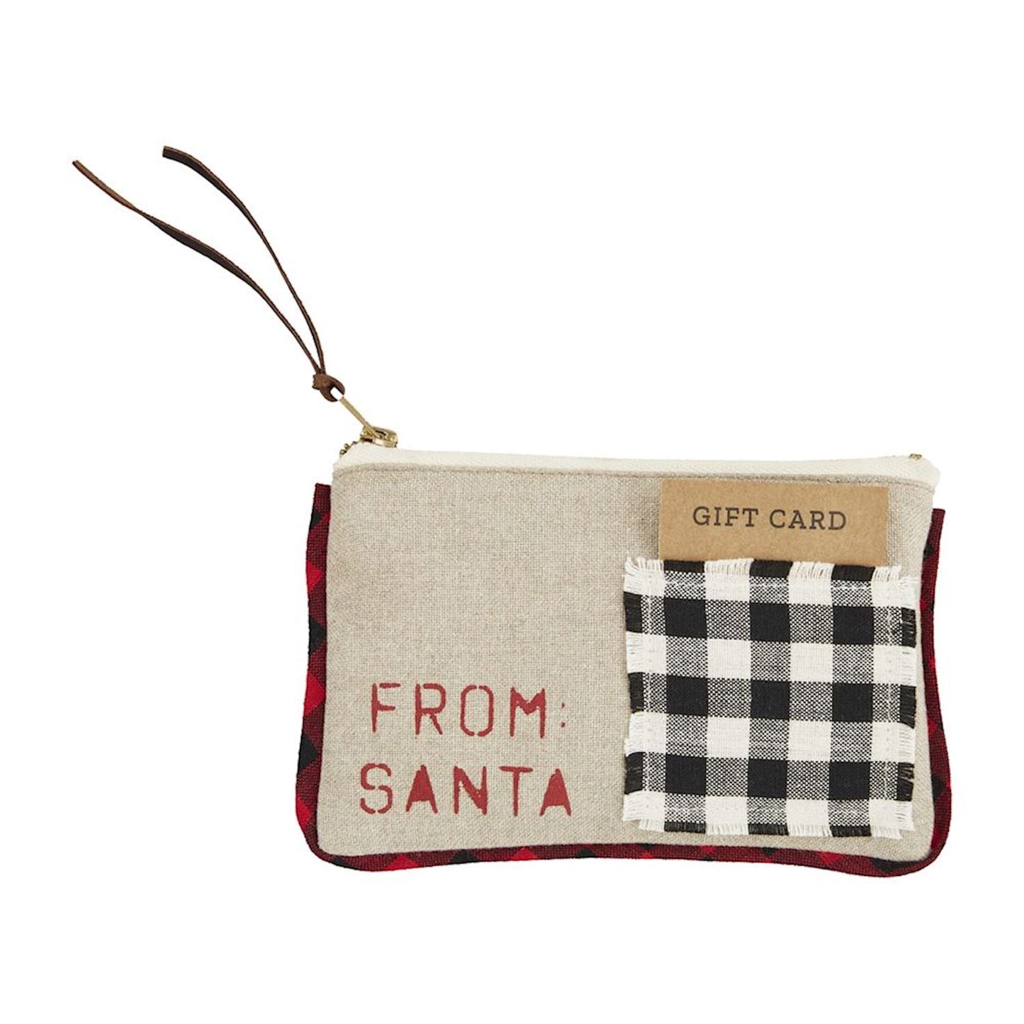 Checkered Gift Pouch