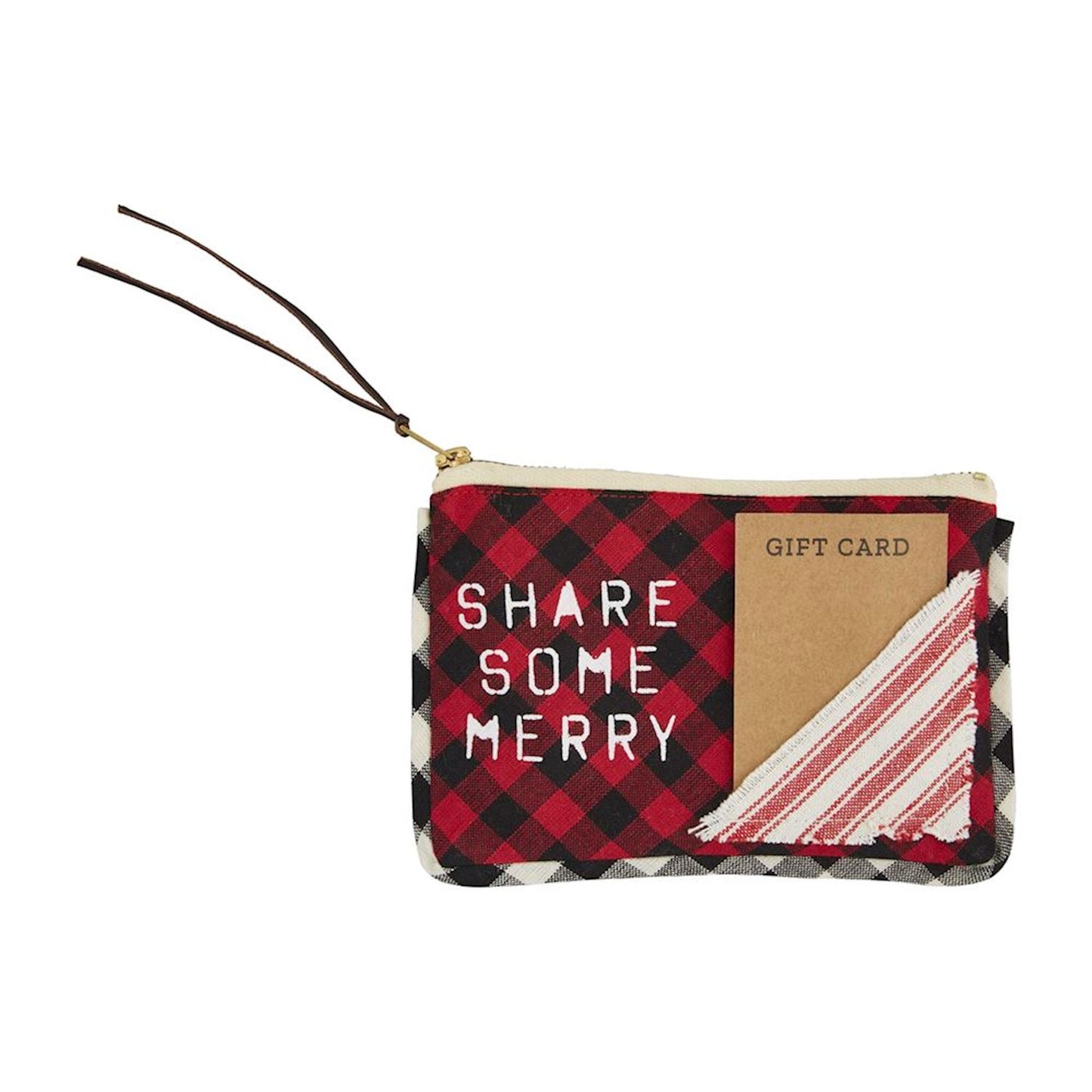 Checkered Gift Pouch