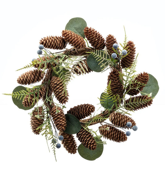 Pinecone Eucalyptus Fern Wreath