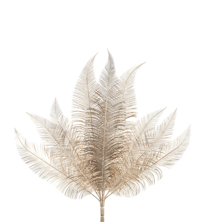 Gold Feather Fern Spray