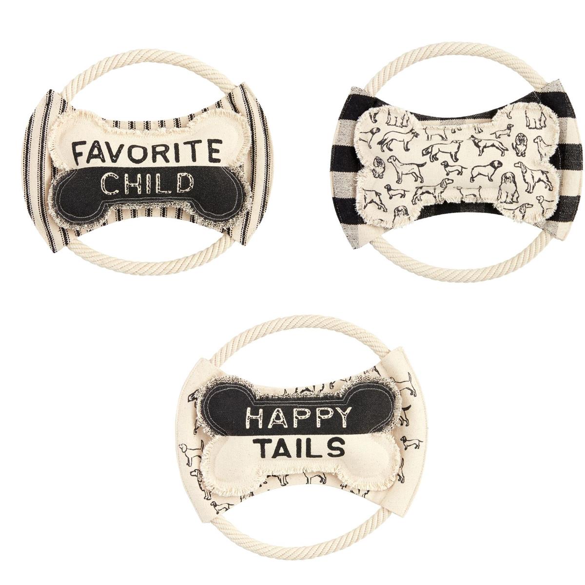 Frisbee & Bone Dog Toy Set