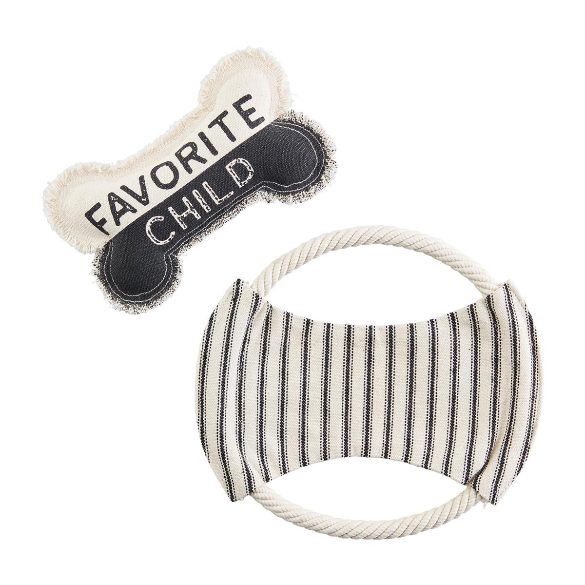 Frisbee & Bone Dog Toy Set
