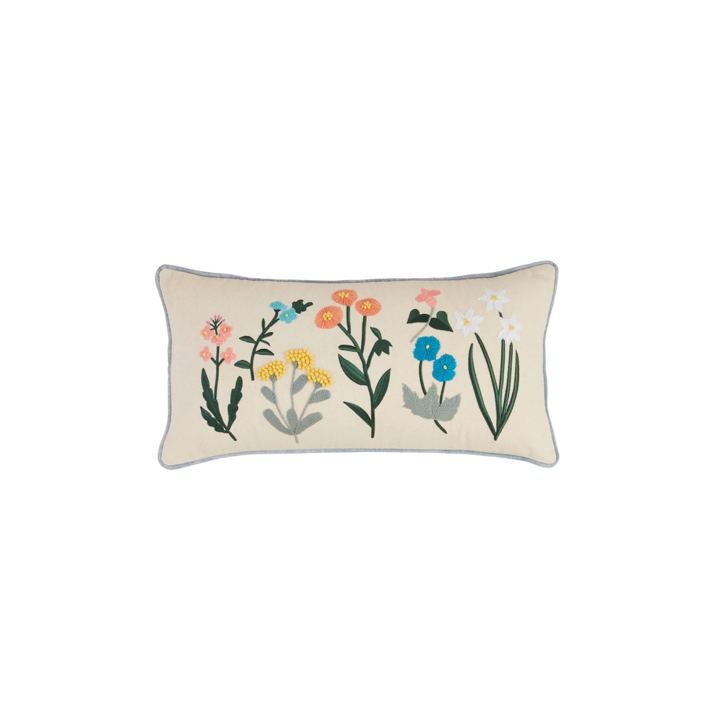 Botanic Stem Embroidery Pillow