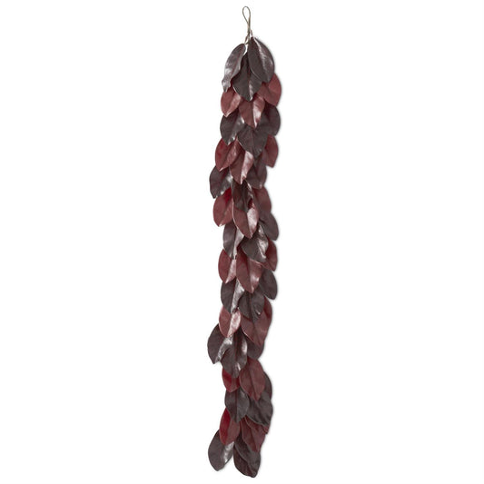 72 Inch Burgundy Magnolia Garland