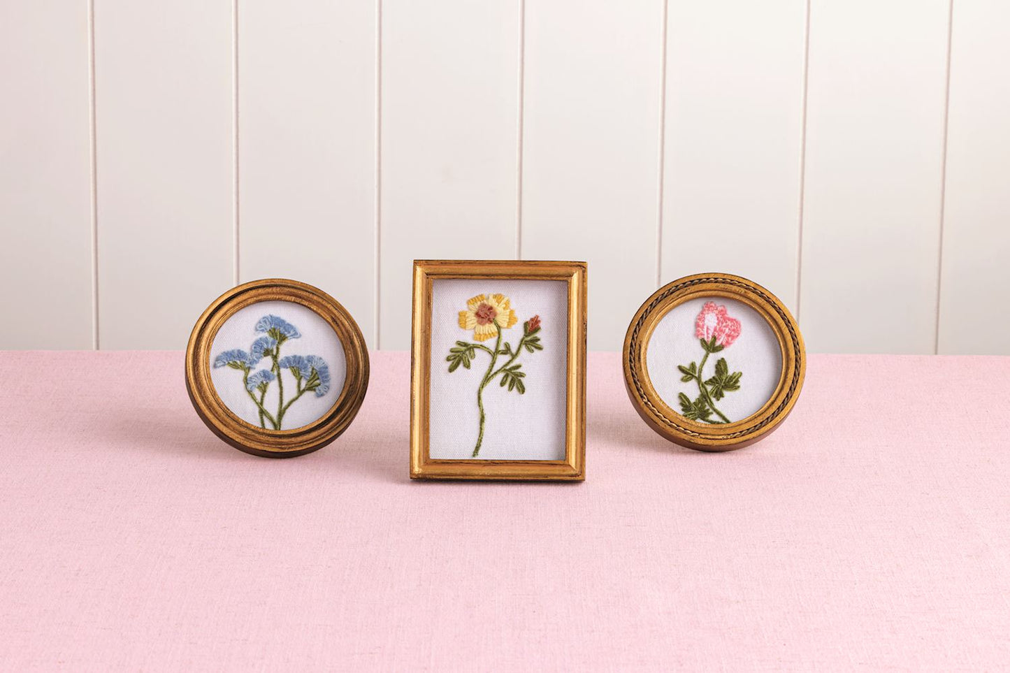 Framed Floral Embroidery