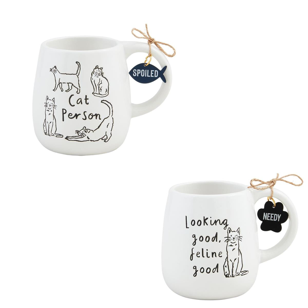 Collar Charm Cat Mugs