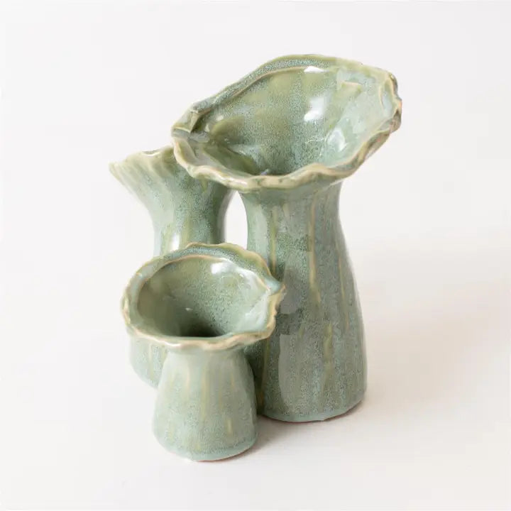 Soft Green Anemones Vase