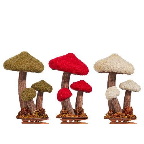 Clip-On Mushroom Ornament