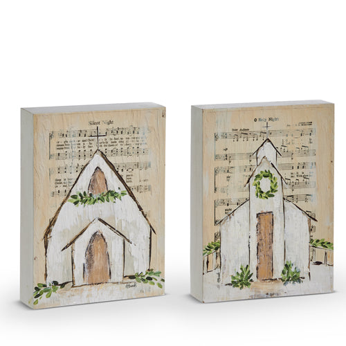 Christmas Sheet Music Church Block