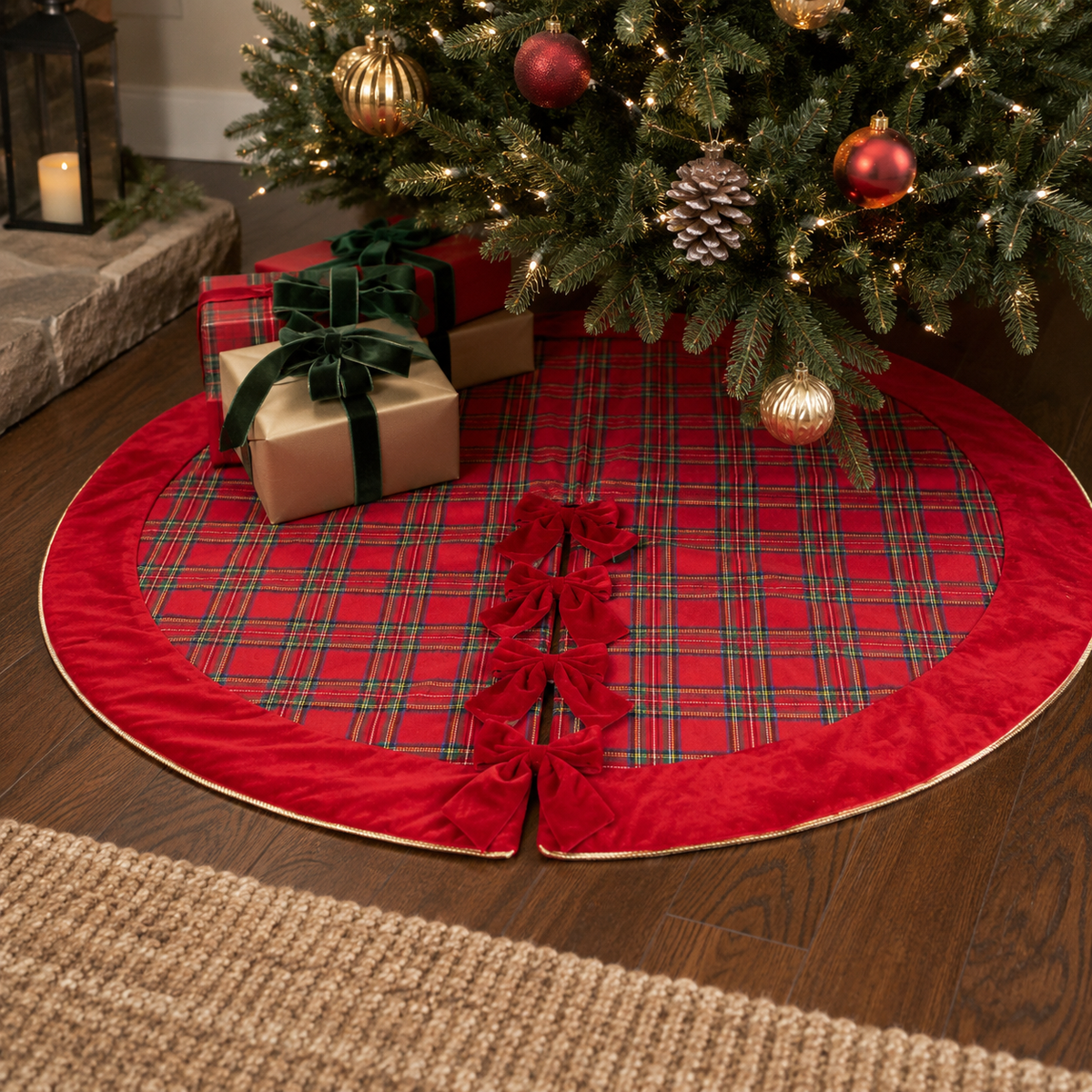 60.5" Plaid Tree Skirt