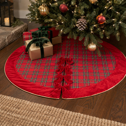 60.5" Plaid Tree Skirt