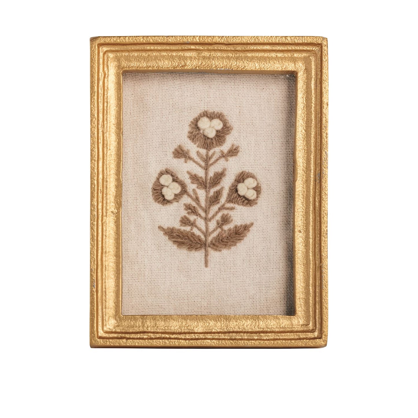 Framed Block Print Flowers