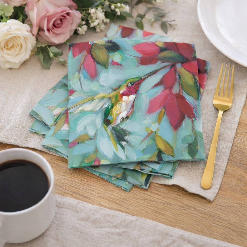 Colibri Flower Napkin