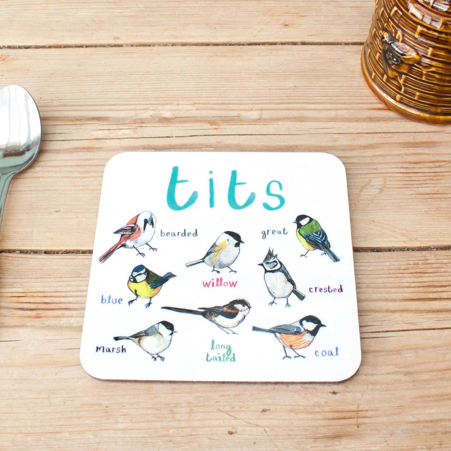 Tits Bird Coaster