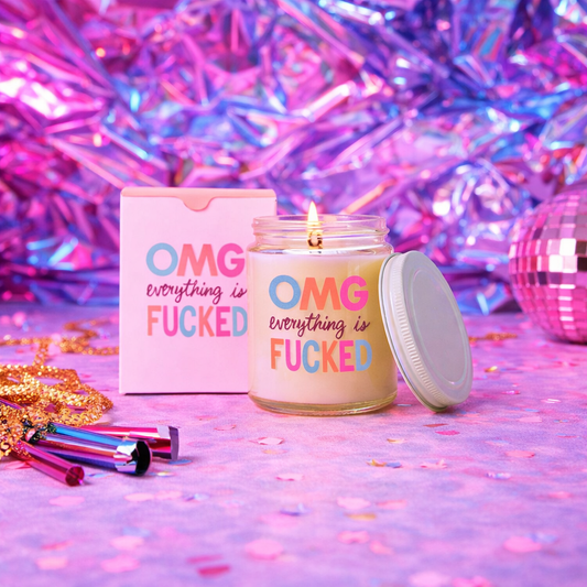 Candle Jar w/Lid - OMG everything is FUCKED