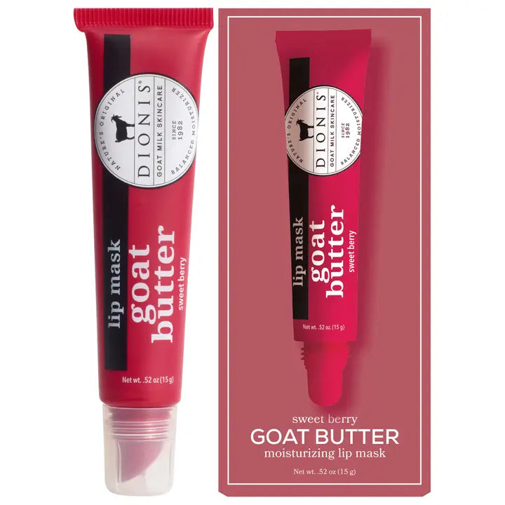 Dionis Sweet Berry Goat Butter Lip Mask, .52 oz.