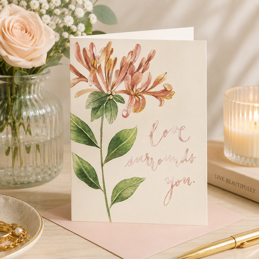 Greeting Card Sympathy Support Lily