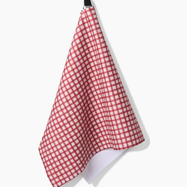 Fireside Plaid Red Tea Towel