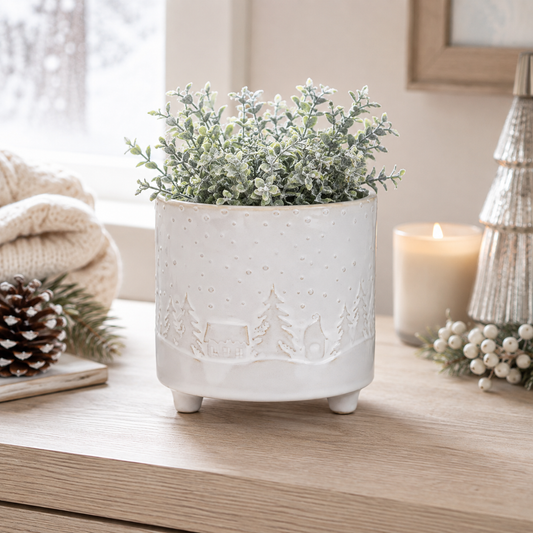 Winter Scene Planter