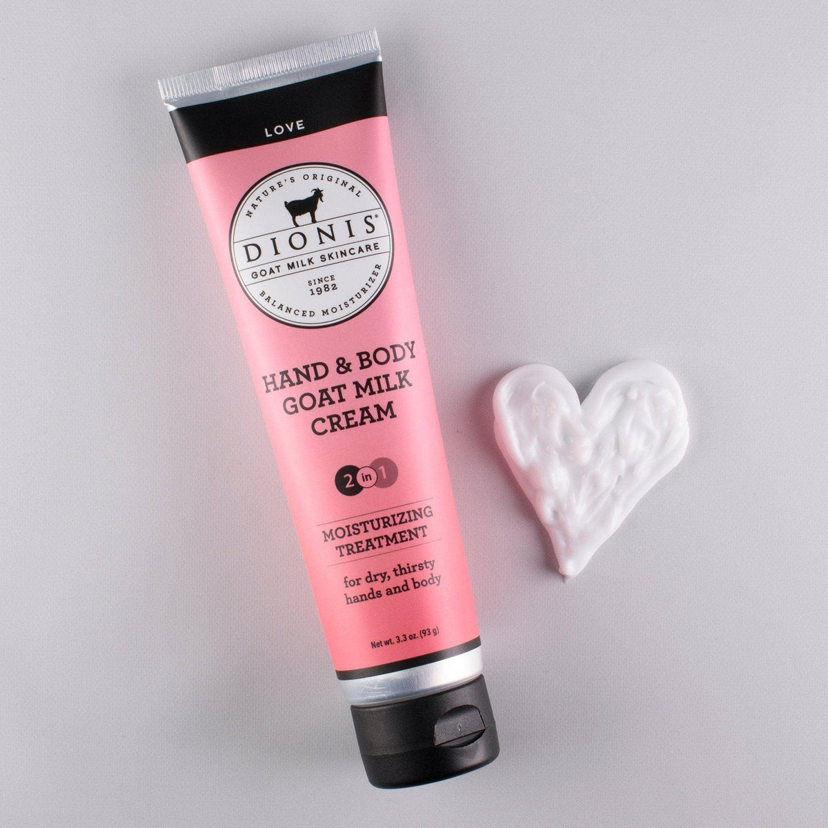 Dionis Love Hand & Body Goat Milk Cream, 3.3 oz