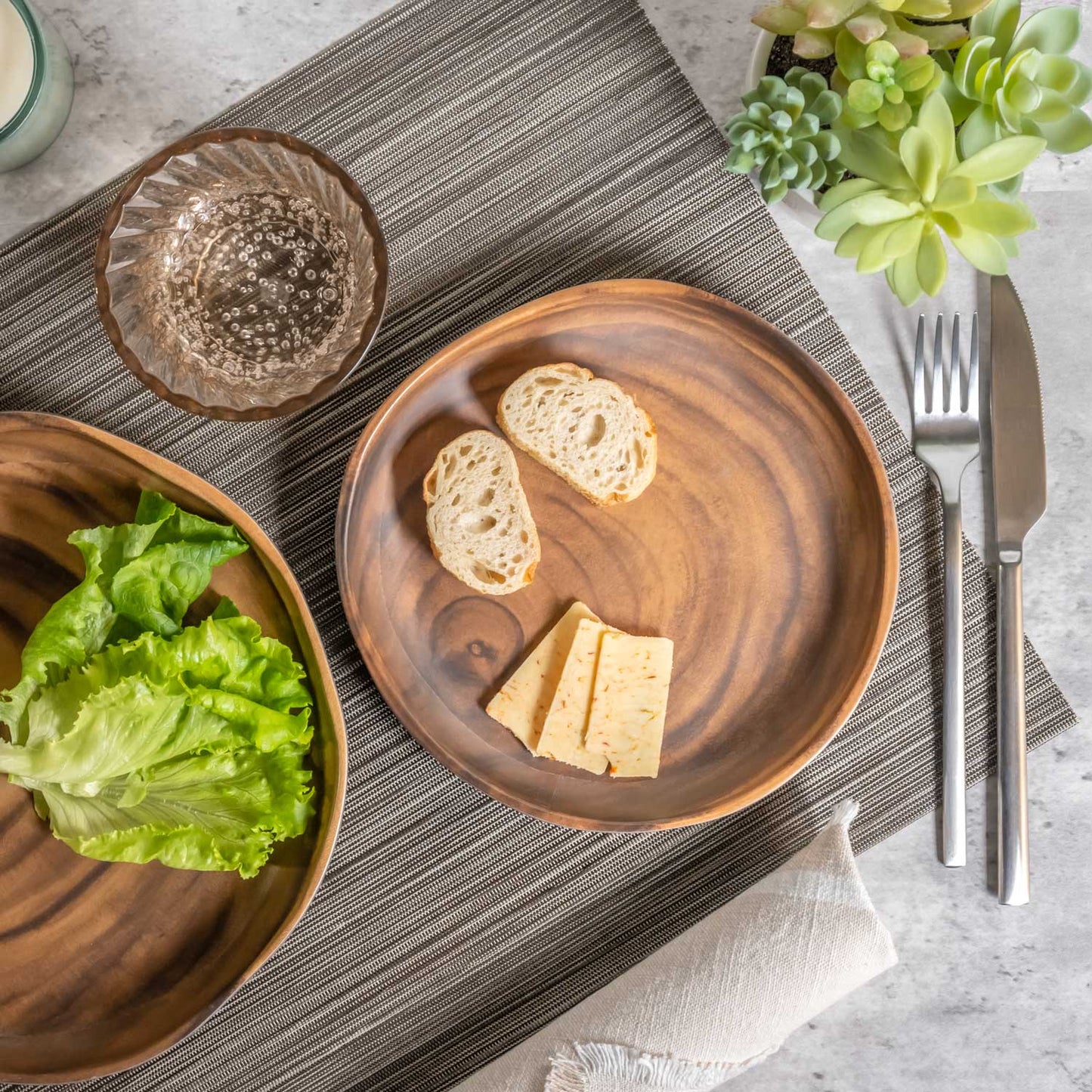 Sequoia Wood 8" Salad Plate