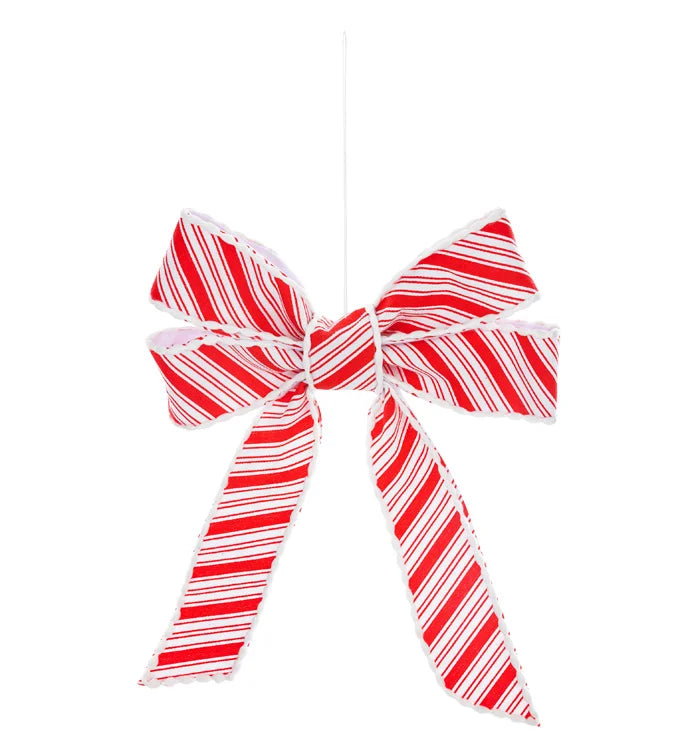 Red/White Stripe Bow