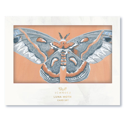 Luna Moths Fold-Out Greeting Card Box Set