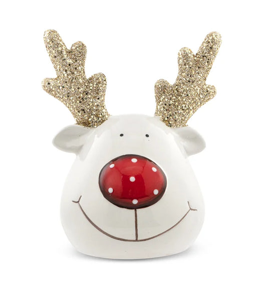 Red Nose Reindeer Figurine