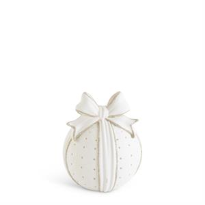 Cutout White Porcelain LED Tabletop Ornament w/Timer
