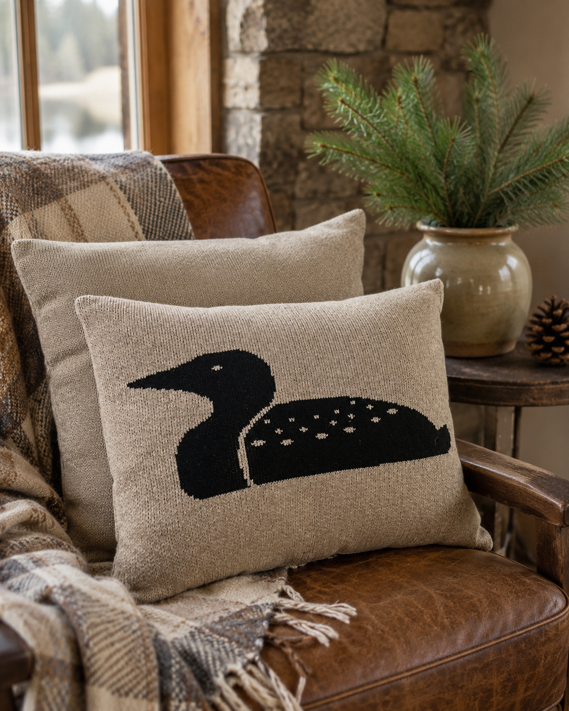 Knit Loon Lumbar Pillow